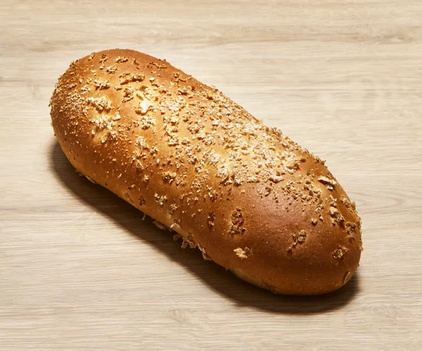 Hamburgerbroodje lang geplatte tarwe